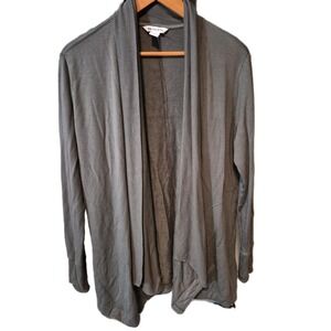 Athleta Wrap Cardigan Gray Modal Soft Athleisure Yoga Lounge Size S P Minimalist